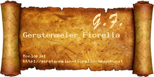 Gerstenmeier Fiorella névjegykártya